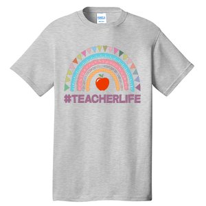 Cute Rainbow Teacher Life #teacherlife Tall T-Shirt