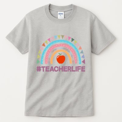 Cute Rainbow Teacher Life #teacherlife Tall T-Shirt
