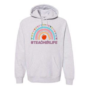 Cute Rainbow Teacher Life #teacherlife Premium Hoodie