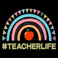 Cute Rainbow Teacher Life #teacherlife Performance Shirt