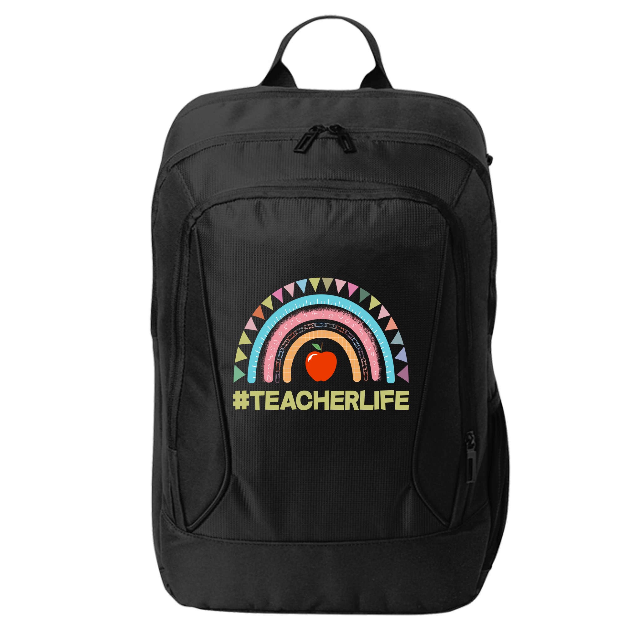 Cute Rainbow Teacher Life #teacherlife City Backpack