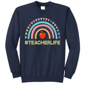 Cute Rainbow Teacher Life #teacherlife Sweatshirt