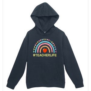 Cute Rainbow Teacher Life #teacherlife Urban Pullover Hoodie