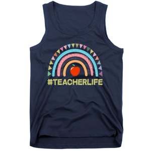 Cute Rainbow Teacher Life #teacherlife Tank Top