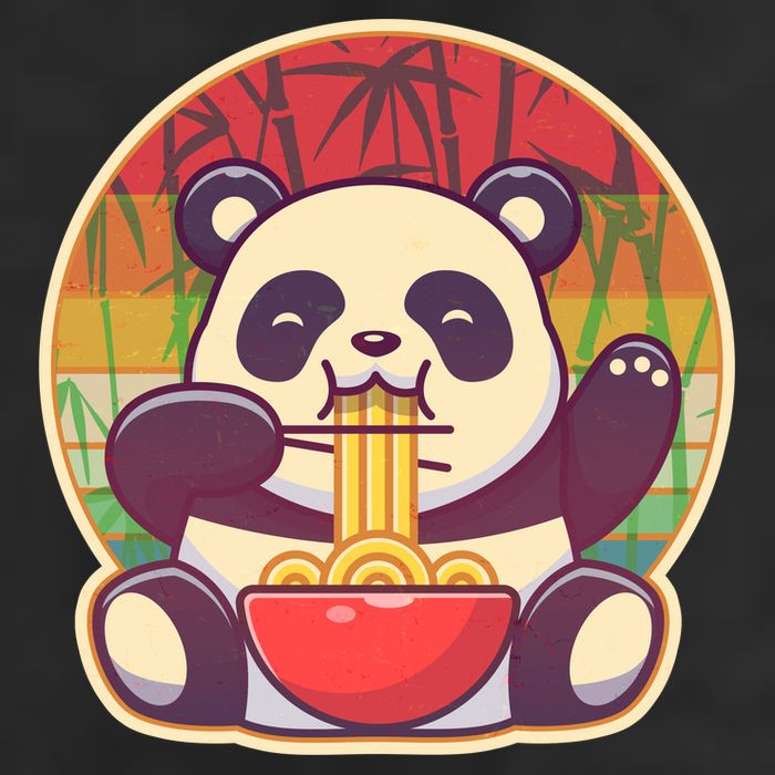 Cute Retro Ramen Noodle Panda Cool Comfort Performance Bucket Hat