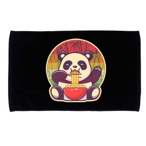 Cute Retro Ramen Noodle Panda Microfiber Hand Towel