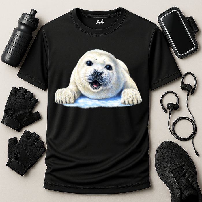 Cute Seal Wildlife Cooling Performance Crew T-Shirt