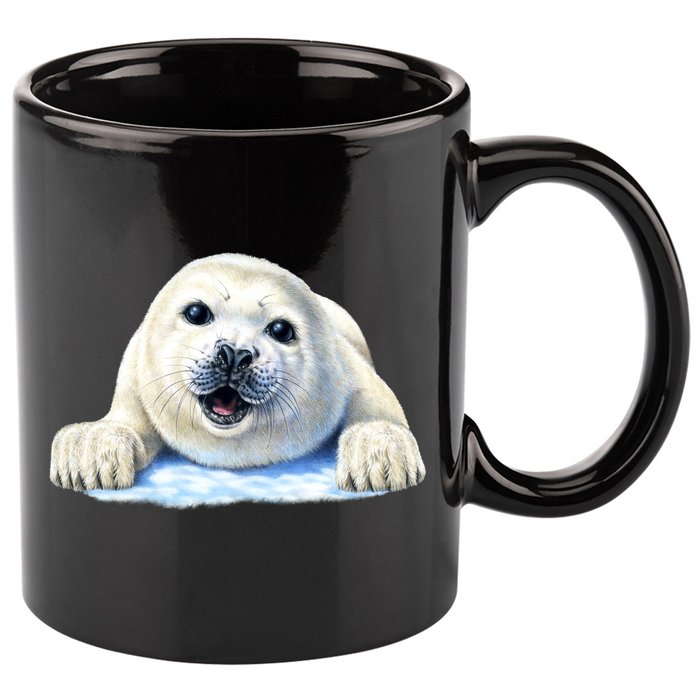 Cute Seal Wildlife 11oz C Handle Ceramic Mug