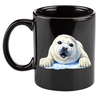 Cute Seal Wildlife 11oz C Handle Ceramic Mug