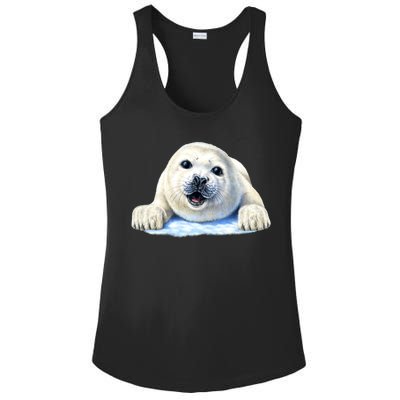 Cute Seal Wildlife Ladies PosiCharge Competitor Racerback Tank