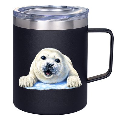Cute Seal Wildlife 12oz Stainless Steel Coffee Mug