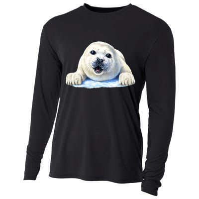 Cute Seal Wildlife Cooling Performance Long Sleeve Crew