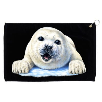 Cute Seal Wildlife Grommeted Golf Towel