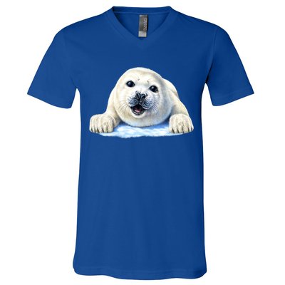 Cute Seal Wildlife V-Neck T-Shirt
