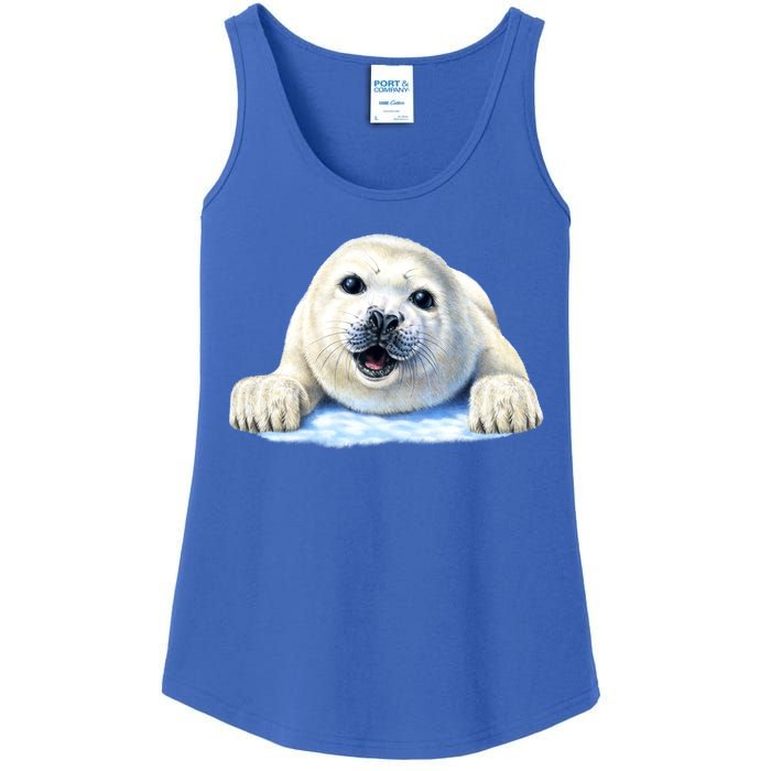 Cute Seal Wildlife Ladies Essential Tank