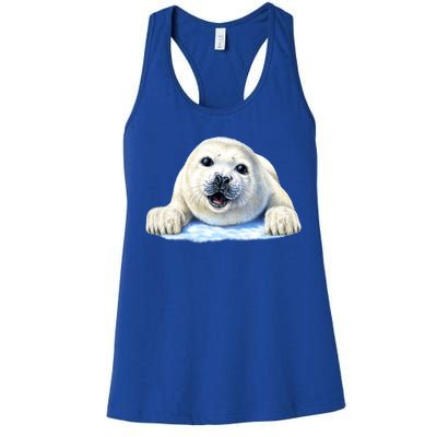 Cute Seal Wildlife Women's Racerback Tank