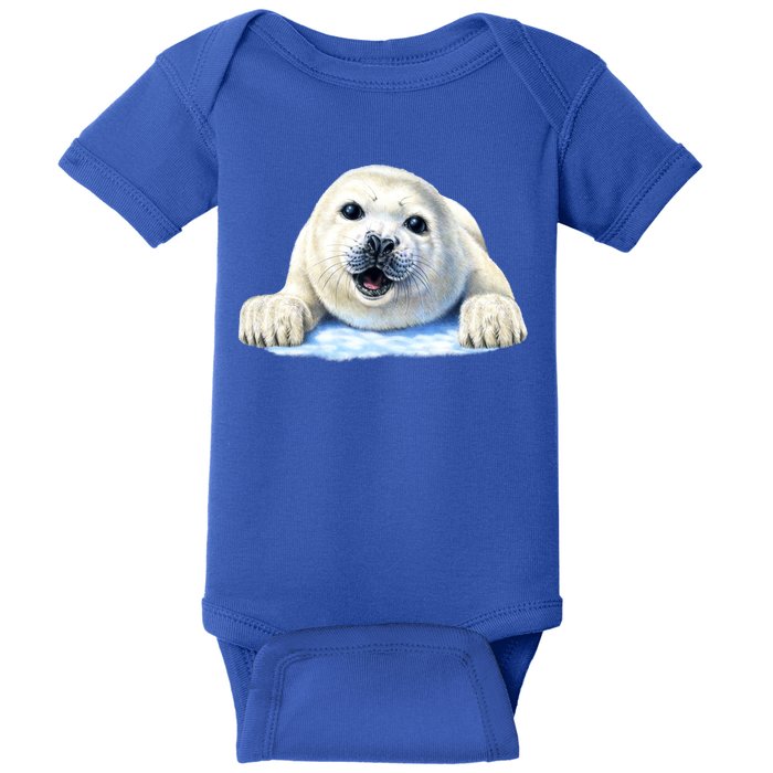 Cute Seal Wildlife Baby Bodysuit