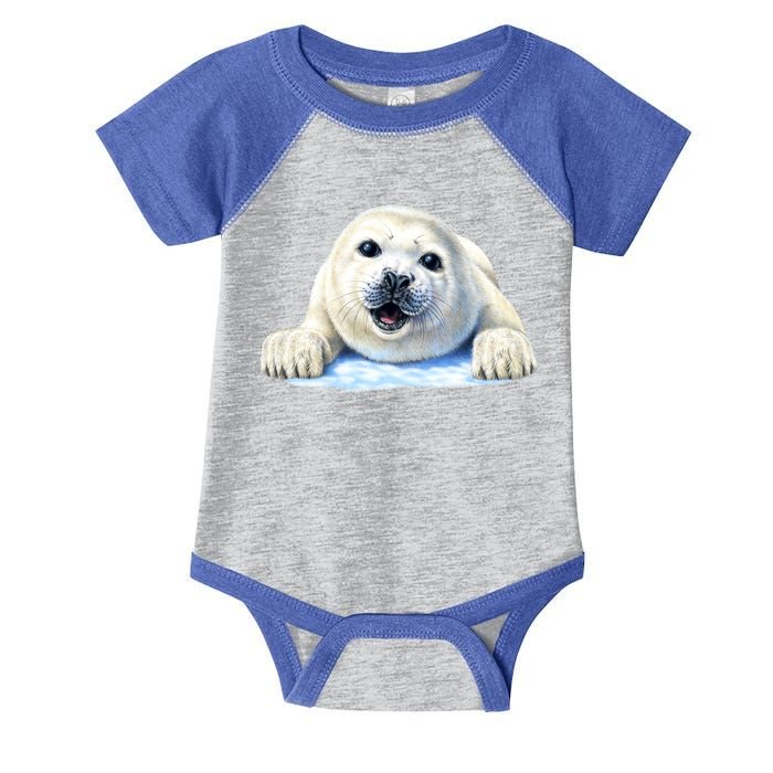 Cute Seal Wildlife Infant Baby Jersey Bodysuit