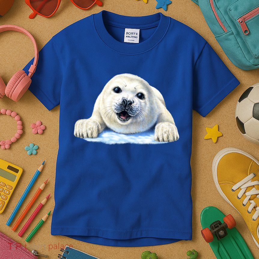Cute Seal Wildlife Kids T-Shirt