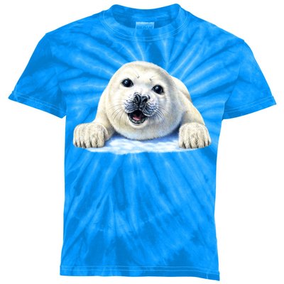 Cute Seal Wildlife Kids Tie-Dye T-Shirt