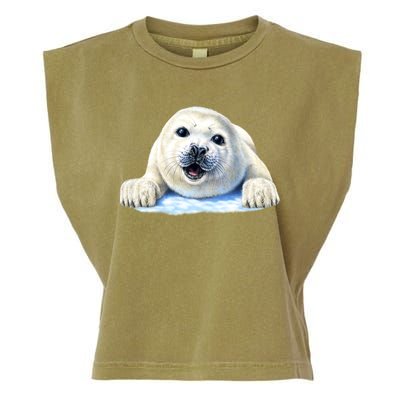 Cute Seal Wildlife Garment-Dyed Women's Muscle Tee