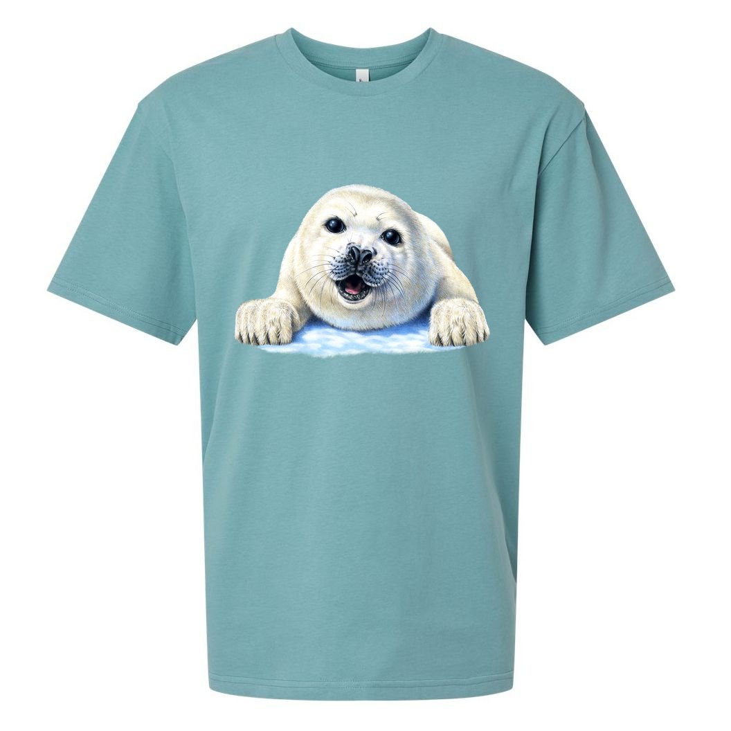 Cute Seal Wildlife Sueded Cloud Jersey T-Shirt