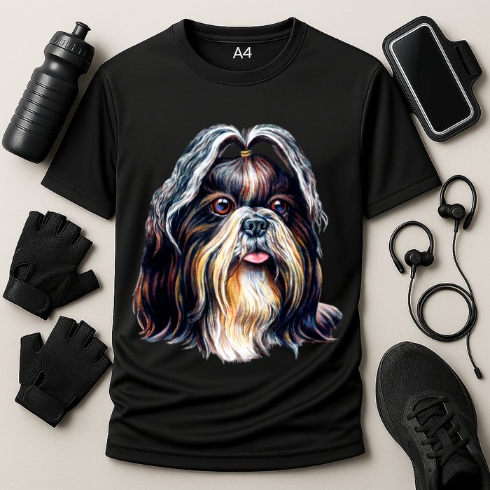 Cute Shih Tzu Cooling Performance Crew T-Shirt