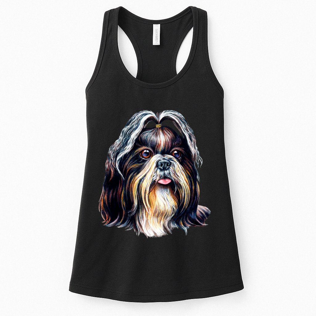 Cute Shih Tzu Womens Tank Top
