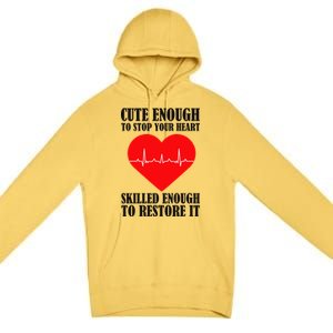 Cute Skilled Nurse Premium Pullover Hoodie