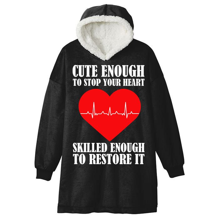 Cute Skilled Nurse Hooded Wearable Blanket