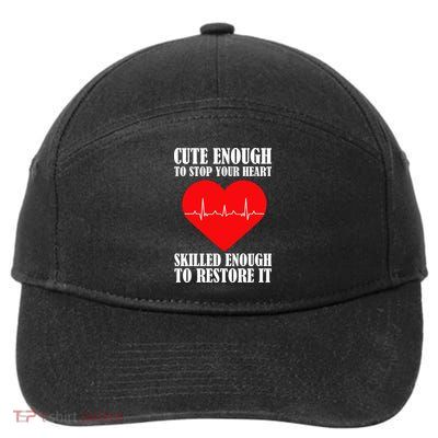 Cute Skilled Nurse 7-Panel Snapback Hat