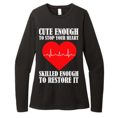 Cute Skilled Nurse Womens CVC Long Sleeve Shirt