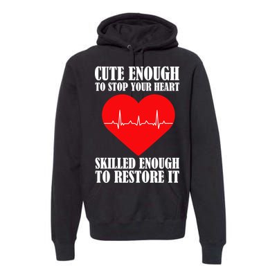 Cute Skilled Nurse Premium Hoodie