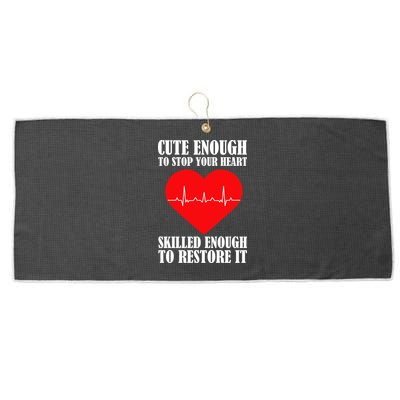 Cute Skilled Nurse Large Microfiber Waffle Golf Towel