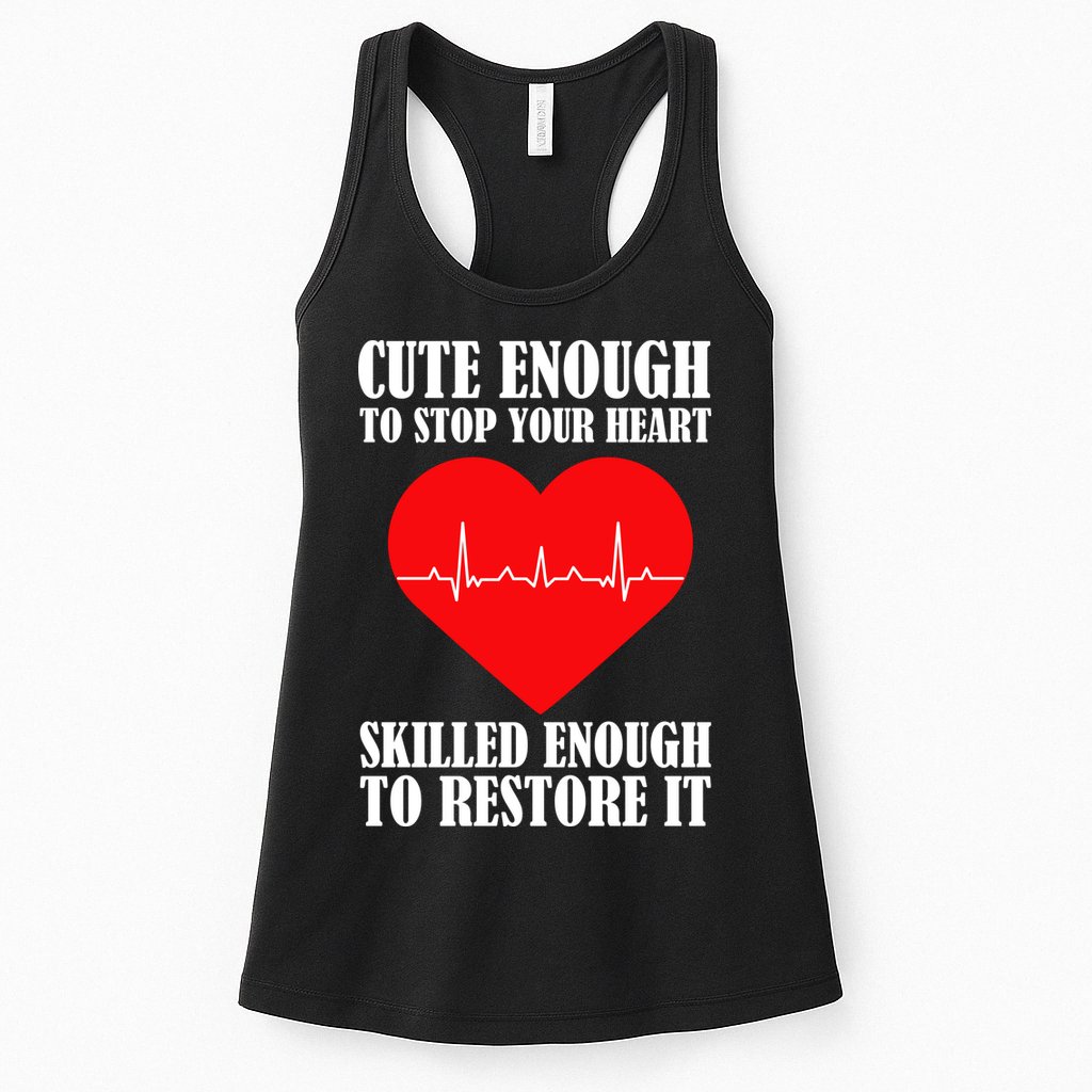 Cute Skilled Nurse Womens Tank Top