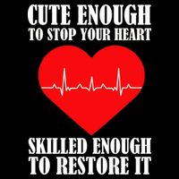 Cute Skilled Nurse Womens T-Shirt