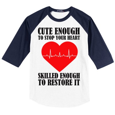 Cute Skilled Nurse Baseball Sleeve Shirt