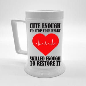 Cute Skilled Nurse Beer Stein