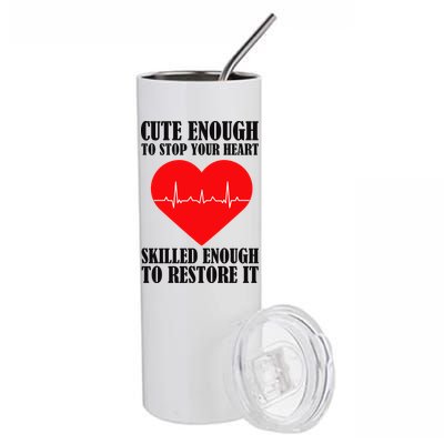 Cute Skilled Nurse Stainless Steel Tumbler