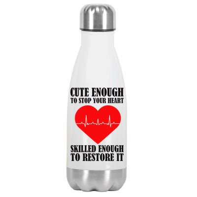 Cute Skilled Nurse Stainless Steel Insulated Water Bottle