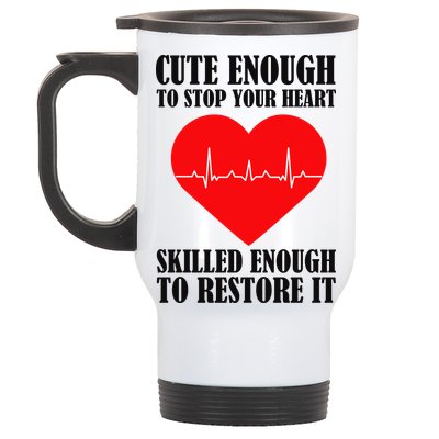 Cute Skilled Nurse Stainless Steel Travel Mug