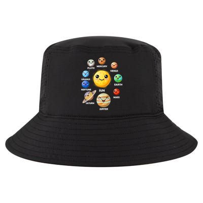 Cute Solar System Emoji Cool Comfort Performance Bucket Hat