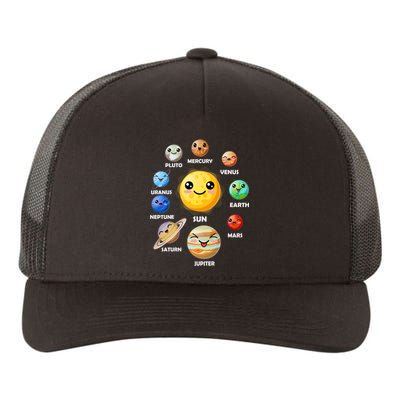 Cute Solar System Emoji Yupoong Adult 5-Panel Trucker Hat