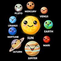 Cute Solar System Emoji Sweatshirt