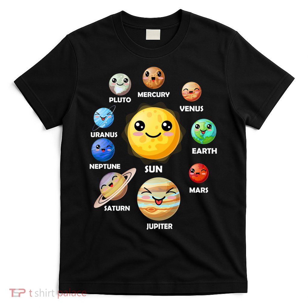 Cute Solar System Emoji T-Shirt