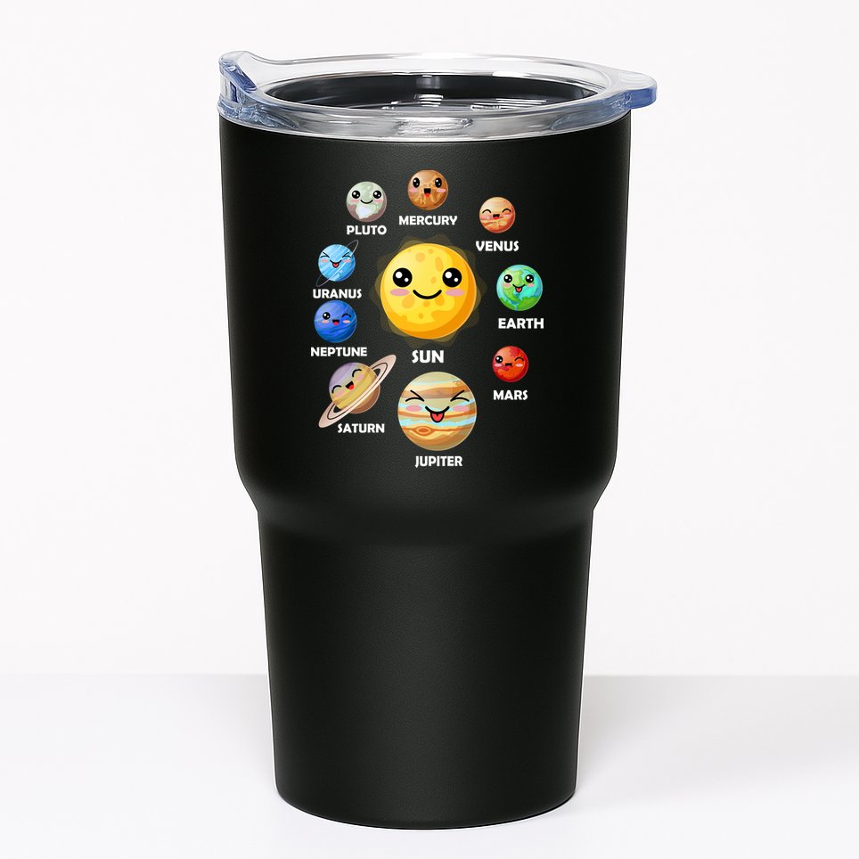 Cute Solar System Emoji Tumbler
