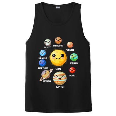 Cute Solar System Emoji PosiCharge Competitor Tank