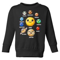 Cute Solar System Emoji Toddler Sweatshirt