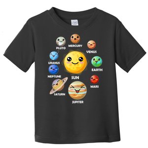 Cute Solar System Emoji Toddler T-Shirt