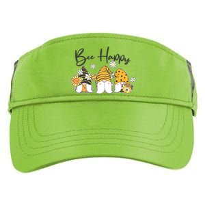 Cute Spring Bee Happy Gnomes Adult Drive Performance Visor